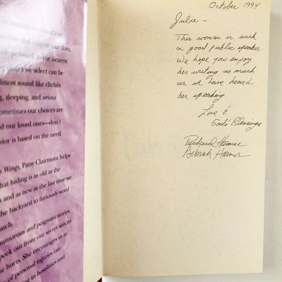 Under His Wings: and other places of refuge by Patsy Clairmont 1994 HC - Picture 9 of 9